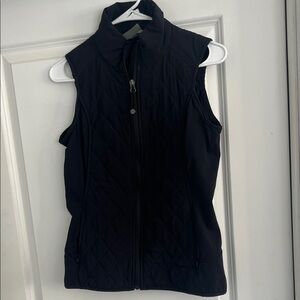 Athleta Black Quilted Vest